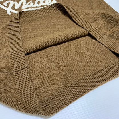 【中古品】【メンズ】 HUMAN MADE ヒューマンメイド HEART KNIT HM28CS018 ハート ニット トップス セーター 142-260815-ko-07-teih サイズ：L カラー：ブラウン 万代Net店