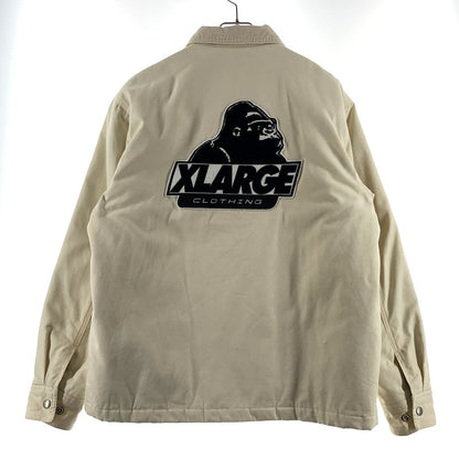 【中古品】【メンズ】 X-LARGE エクストララージ OG WORK JACKET 101213021006 ワークジャケット アウター カバーオール 153-260815-ko-12-teih サイズ：L カラー：アイボリー 万代Net店