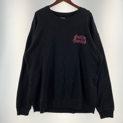 【中古品】【メンズ】 WACKO MARIA ワコマリア GUILTY PARTIES CREW NECK SWEAT ギルティパーティズ クルーネック スウェット トップス トレーナー 140-260815-ko-05-teih サイズ：L カラー：ブラック 万代Net店