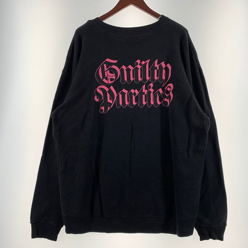 【中古品】【メンズ】 WACKO MARIA ワコマリア GUILTY PARTIES CREW NECK SWEAT ギルティパーティズ クルーネック スウェット トップス トレーナー 140-260815-ko-05-teih サイズ：L カラー：ブラック 万代Net店