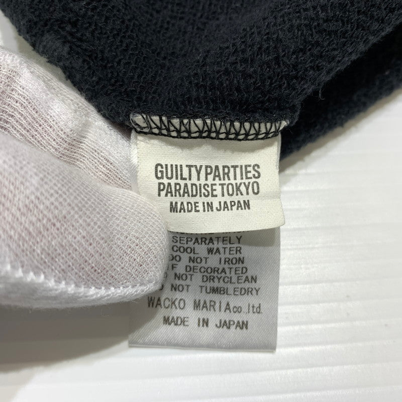 【中古品】【メンズ】 WACKO MARIA ワコマリア GUILTY PARTIES CREW NECK SWEAT ギルティパーティズ クルーネック スウェット トップス トレーナー 140-260815-ko-05-teih サイズ：L カラー：ブラック 万代Net店