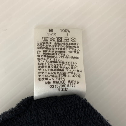 【中古品】【メンズ】 WACKO MARIA ワコマリア GUILTY PARTIES CREW NECK SWEAT ギルティパーティズ クルーネック スウェット トップス トレーナー 140-260815-ko-05-teih サイズ：L カラー：ブラック 万代Net店