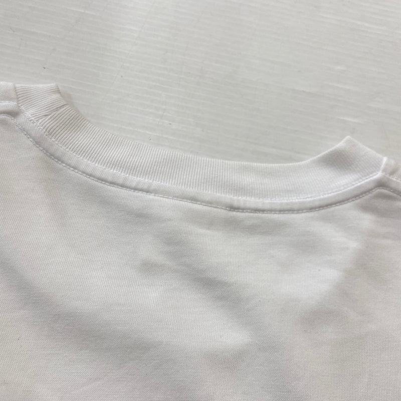 【中古品】【メンズ】 A BATHING APE ア ベイシング エイプ FLAME APE HEAD RELAXED FIT TEE 001TEK301320M フレイム エイプ ヘッド リラックスド フィット Tシャツ 半袖 トップス 142-260821-sa -08-tei サイズ：L カラー：ホワイト 万代Net店