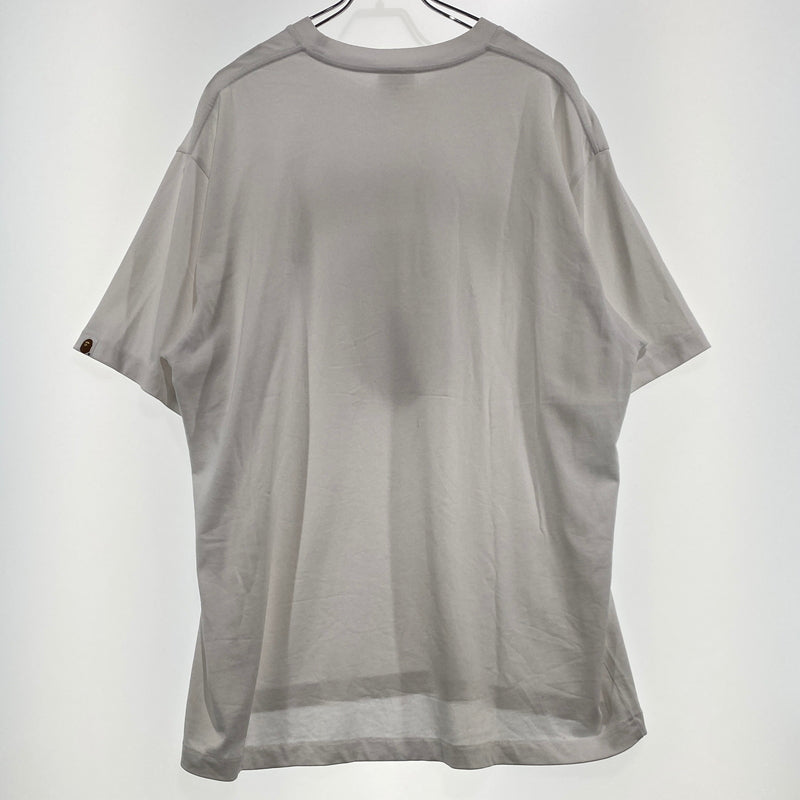 【中古品】【メンズ】 A BATHING APE ア ベイシング エイプ FLAME APE HEAD RELAXED FIT TEE 001TEK301320M フレイム エイプ ヘッド リラックスド フィット Tシャツ 半袖 トップス 142-260821-sa -08-tei サイズ：L カラー：ホワイト 万代Net店