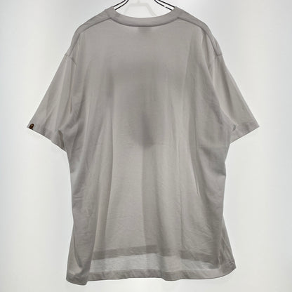 【中古品】【メンズ】 A BATHING APE ア ベイシング エイプ FLAME APE HEAD RELAXED FIT TEE 001TEK301320M フレイム エイプ ヘッド リラックスド フィット Tシャツ 半袖 トップス 142-260821-sa -08-tei サイズ：L カラー：ホワイト 万代Net店