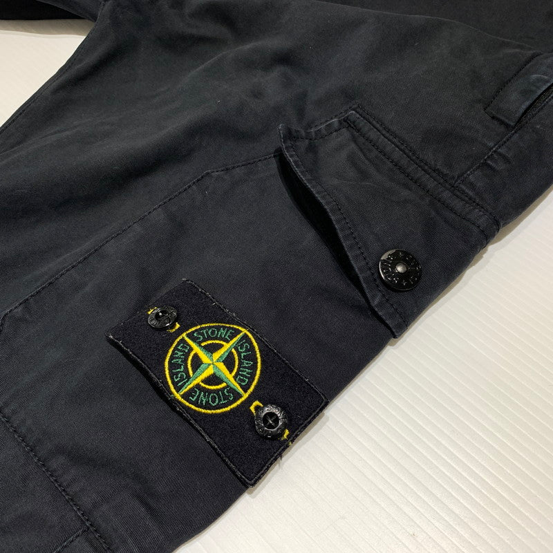 【中古品】【メンズ】 STONE ISLAND ストーンアイランド RE-T CARGO PANTS 731531310 カーゴパンツ ボトムス ワークパンツ 141-260815-ko-14-teih サイズ：30 カラー：ブラック 万代Net店