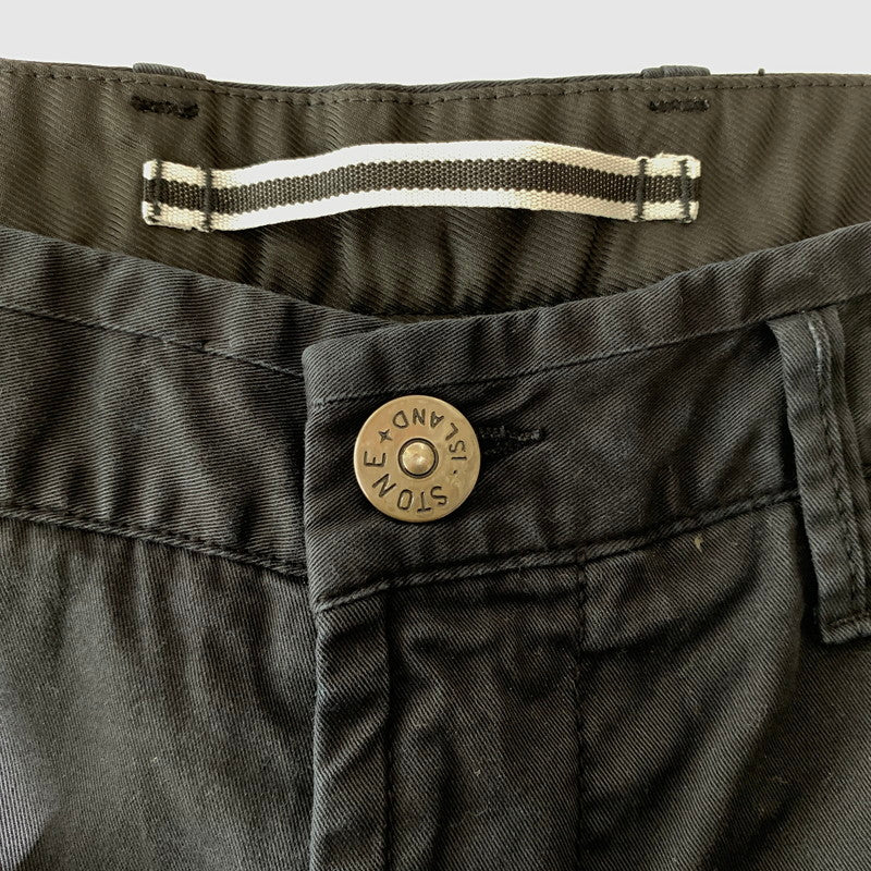 【中古品】【メンズ】 STONE ISLAND ストーンアイランド RE-T CARGO PANTS 731531310 カーゴパンツ ボトムス ワークパンツ 141-260815-ko-14-teih サイズ：30 カラー：ブラック 万代Net店