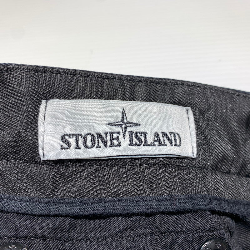 【中古品】【メンズ】 STONE ISLAND ストーンアイランド RE-T CARGO PANTS 731531310 カーゴパンツ ボトムス ワークパンツ 141-260815-ko-14-teih サイズ：30 カラー：ブラック 万代Net店