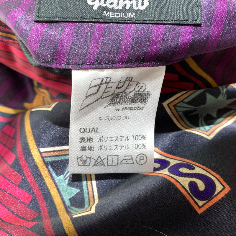 【中古品】【メンズ】 GLAMB グラム × ジョジョの奇妙な冒険 別注 コラボ KILLER QUEEN JACKET キラークイーンジャケット アウター リバーシブルジャケット 142-260815-ko-08-teih サイズ：M カラー：ブラック/柄 万代Net店