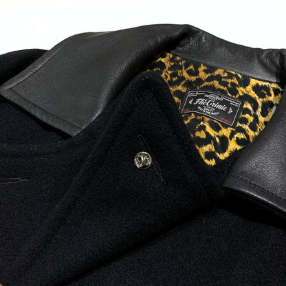 【現状渡し品】【メンズ】 THE CRIME クライミー WOOL MELTON PEA COAT ウールメルトン Pコート アウター ジャケット 147-260815-ko-09-teih サイズ：M カラー：ブラック 万代Net店