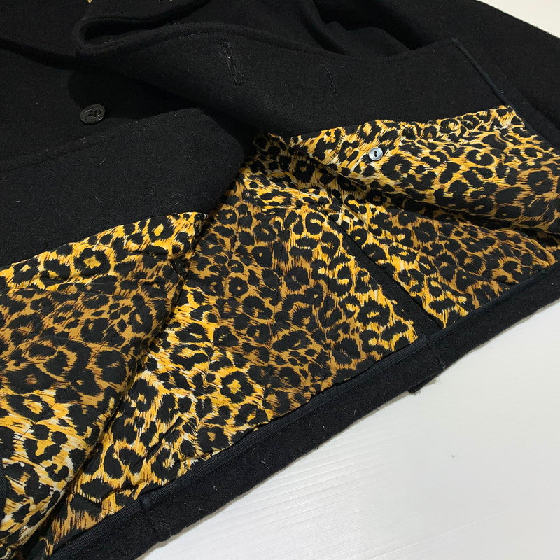 【現状渡し品】【メンズ】 THE CRIME クライミー WOOL MELTON PEA COAT ウールメルトン Pコート アウター ジャケット 147-260815-ko-09-teih サイズ：M カラー：ブラック 万代Net店