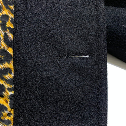 【現状渡し品】【メンズ】 THE CRIME クライミー WOOL MELTON PEA COAT ウールメルトン Pコート アウター ジャケット 147-260815-ko-09-teih サイズ：M カラー：ブラック 万代Net店