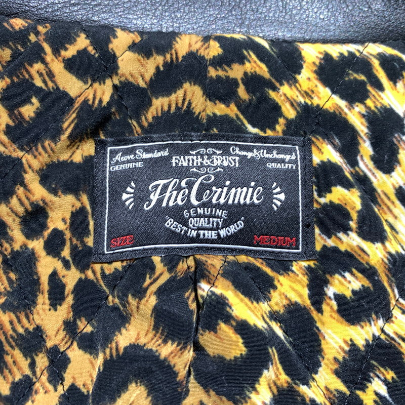 【現状渡し品】【メンズ】 THE CRIME クライミー WOOL MELTON PEA COAT ウールメルトン Pコート アウター ジャケット 147-260815-ko-09-teih サイズ：M カラー：ブラック 万代Net店