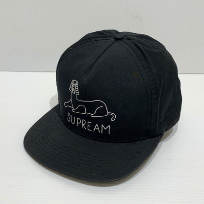 【中古品】【メンズ】 Supreme シュプリーム × MARK GONZALES マークゴンザレス 別注 コラボ 5-PANEL CAP 5パネル キャップ 帽子 スフィンクス 149-260905-ko-08-teih カラー：ブラック 万代Net店
