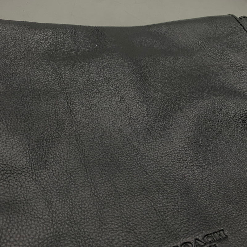【中古品】【メンズ】 COACH コーチ CHARLES SMALL MESSENGER BAG LEATHER F72362 チャールズ スモール メッセンジャーバッグ レザー カバン 180-260822-ss-04-teih カラー：ブラック 万代Net店