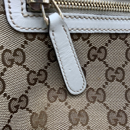 【中古品】【レディース】 GUCCI グッチ GG CANVAS SHOULDER BAG LEATHER 388930 GGキャンバスショルダーバッグ レザー カバン 180-260822-ss-06-teih サイズ：※使用感、型崩れあり カラー：総柄 万代Net店