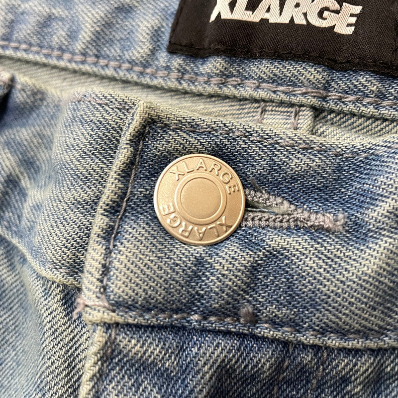 【中古品】【メンズ】 XLARGE エクストララージ BAGGY DENIM PANTS 101242031001 バギー デニムパンツ ボトムス ジーンズ 153-260826-ss-11-teih サイズ：34 カラー：インディゴ 万代Net店