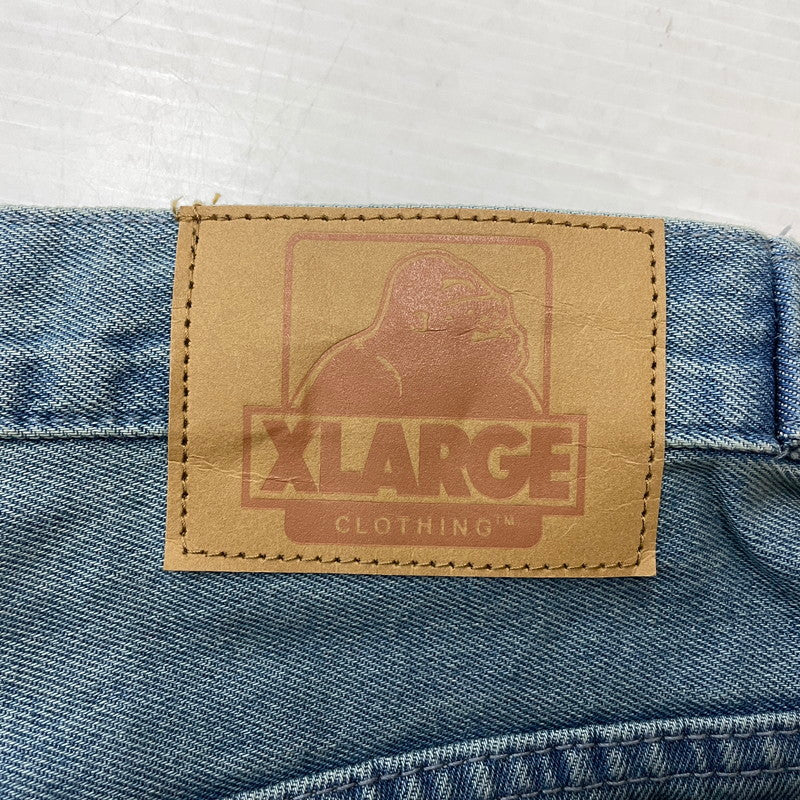 【中古品】【メンズ】 XLARGE エクストララージ BAGGY DENIM PANTS 101242031001 バギー デニムパンツ ボトムス ジーンズ 153-260826-ss-11-teih サイズ：34 カラー：インディゴ 万代Net店