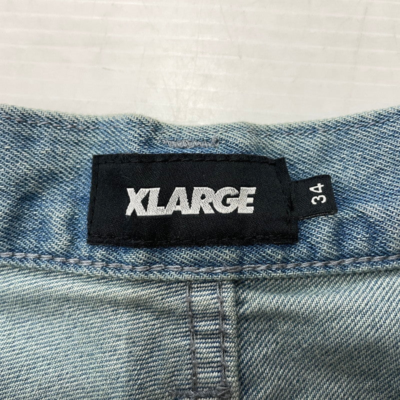 【中古品】【メンズ】 XLARGE エクストララージ BAGGY DENIM PANTS 101242031001 バギー デニムパンツ ボトムス ジーンズ 153-260826-ss-11-teih サイズ：34 カラー：インディゴ 万代Net店