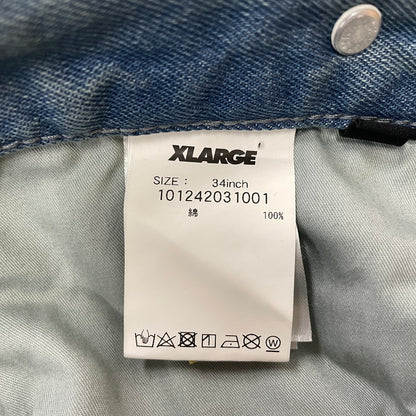 【中古品】【メンズ】 XLARGE エクストララージ BAGGY DENIM PANTS 101242031001 バギー デニムパンツ ボトムス ジーンズ 153-260826-ss-11-teih サイズ：34 カラー：インディゴ 万代Net店