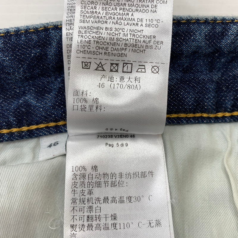 【中古品】【メンズ】 BOTTEGA VENETA ボッテガベネタ DENIM PANTS 710238 V2EN0 デニムパンツ ボトムス ストレートジーンズ 152-260818-ko-27-teih サイズ：46 カラー：インディゴ 万代Net店