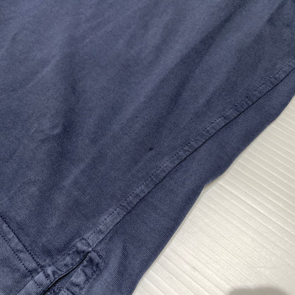 【現状渡し品】【メンズ】 PRADA プラダ TRIANGLE LOGO COTTON SHIRT UJL92A トライアングル ロゴ コットンシャツ 長袖 トップス 141-260818-ko-14-teih サイズ：M カラー：ネイビー 万代Net店