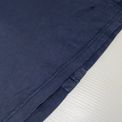 【現状渡し品】【メンズ】 PRADA プラダ TRIANGLE LOGO COTTON SHIRT UJL92A トライアングル ロゴ コットンシャツ 長袖 トップス 141-260818-ko-14-teih サイズ：M カラー：ネイビー 万代Net店