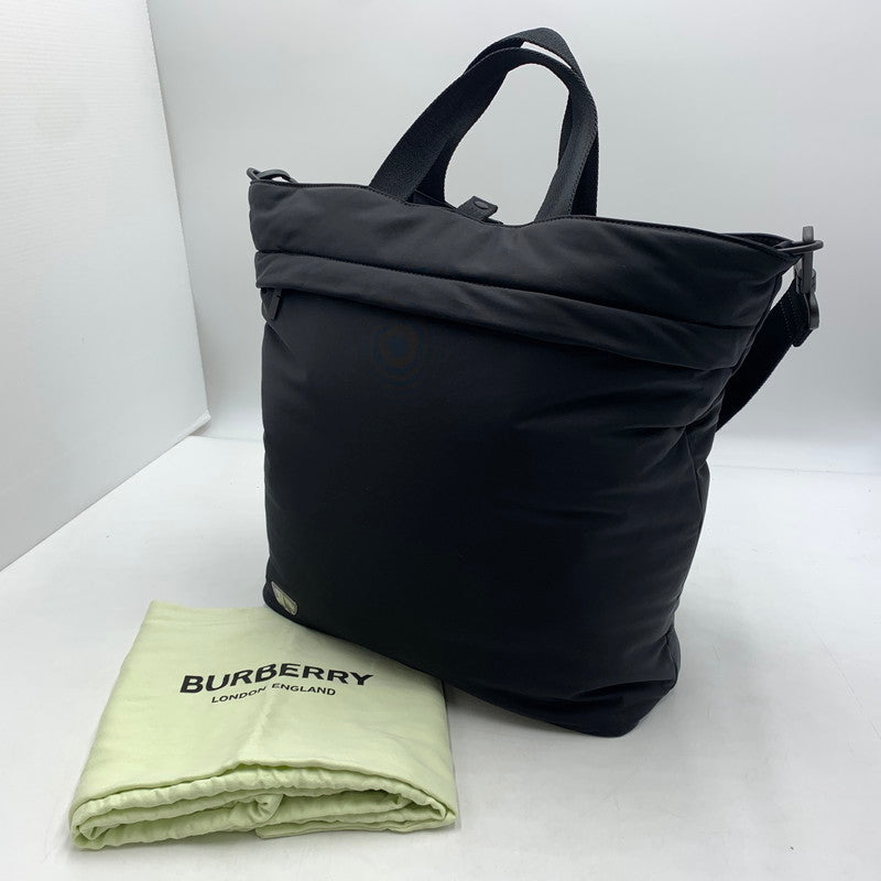 【中古品】【メンズ】 BURBERRY バーバリー ２WEY TOTE BAG SHIELD N/S NYLON 81025151 トートバッグ シールド N/S ナイロン カバン 180-260822-ss-07-teih カラー：ブラック 万代Net店