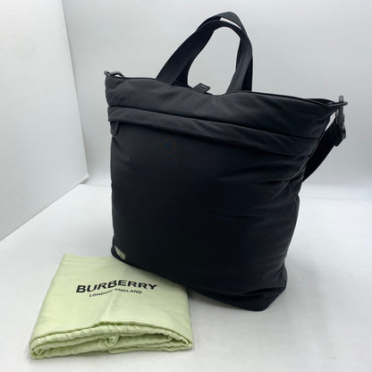 【中古品】【メンズ】 BURBERRY バーバリー ２WEY TOTE BAG SHIELD N/S NYLON 81025151 トートバッグ シールド N/S ナイロン カバン 180-260822-ss-07-teih カラー：ブラック 万代Net店
