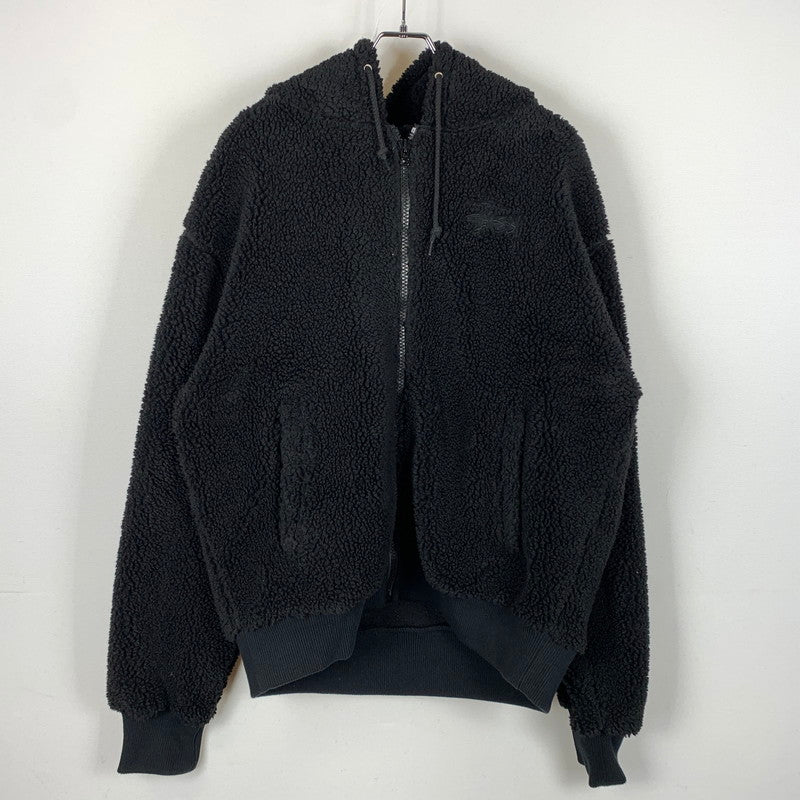 【現状渡し品】【メンズ】 STUSSY ステューシー FLEECE ZIP UP PARKER 118412 フリース ジップアップ パーカー ライトアウター 142-260818-ko-25-teih サイズ：L カラー：ブラック 万代Net店