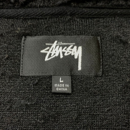 【現状渡し品】【メンズ】 STUSSY ステューシー FLEECE ZIP UP PARKER 118412 フリース ジップアップ パーカー ライトアウター 142-260818-ko-25-teih サイズ：L カラー：ブラック 万代Net店