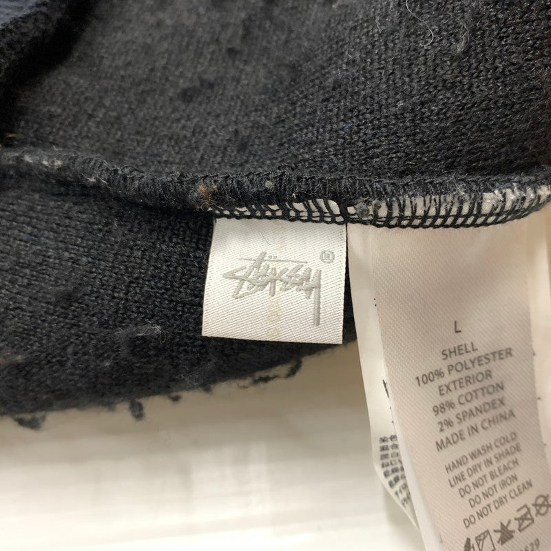 【現状渡し品】【メンズ】 STUSSY ステューシー FLEECE ZIP UP PARKER 118412 フリース ジップアップ パーカー ライトアウター 142-260818-ko-25-teih サイズ：L カラー：ブラック 万代Net店