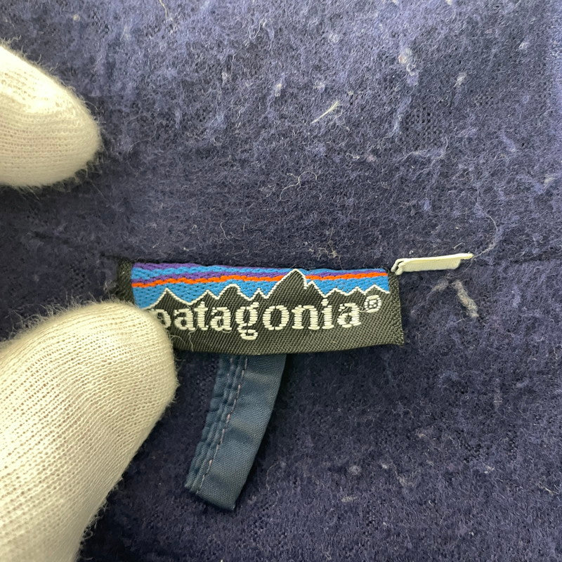 【現状渡し品】【メンズ】 PATAGONIA パタゴニア 80-90's SHELLED SYNCHILLA JACKET VINTAGE 80-90年代 シェル シンチラ ジャケット ライトアウター ヴィンテージ 144-260818-ko-22-teih サイズ：L カラー：ブルー 万代Net店
