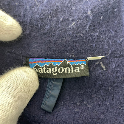 【現状渡し品】【メンズ】 PATAGONIA パタゴニア 80-90's SHELLED SYNCHILLA JACKET VINTAGE 80-90年代 シェル シンチラ ジャケット ライトアウター ヴィンテージ 144-260818-ko-22-teih サイズ：L カラー：ブルー 万代Net店