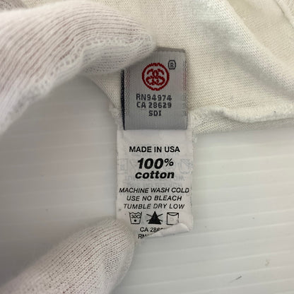 【中古品】【メンズ】 STUSSY ステューシー RAGLAN TEE ラグラン Tシャツ 半袖 トップス 七分丈 142-260818-ko-04-teih サイズ：XL カラー：イエローホワイト 万代Net店
