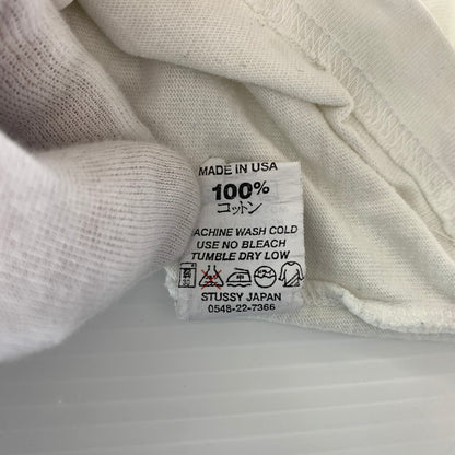 【中古品】【メンズ】 STUSSY ステューシー RAGLAN TEE ラグラン Tシャツ 半袖 トップス 七分丈 142-260818-ko-04-teih サイズ：XL カラー：イエローホワイト 万代Net店