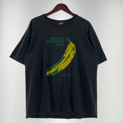 【現状渡し品】【メンズ】 UNKNOWN THE VELVET UNDERGROUND &NICO TEE VINTAGE ヴェルヴェット アンダーグラウンド＆ニコ Tシャツ 半袖 トップス ヴィンテージ 145-260818-ko-11-teih サイズ：不明 カラー：ブラック 万代Net店