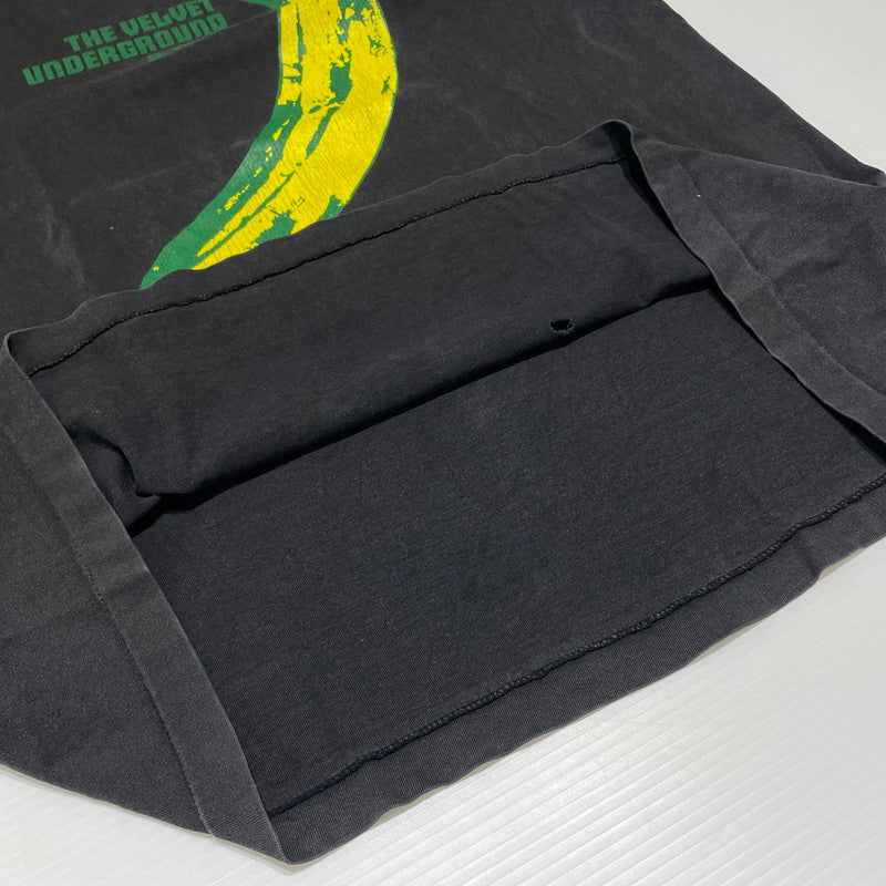 【現状渡し品】【メンズ】 UNKNOWN THE VELVET UNDERGROUND &NICO TEE VINTAGE ヴェルヴェット アンダーグラウンド＆ニコ Tシャツ 半袖 トップス ヴィンテージ 145-260818-ko-11-teih サイズ：不明 カラー：ブラック 万代Net店