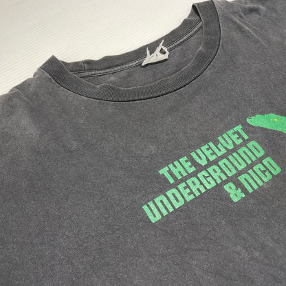 【現状渡し品】【メンズ】 UNKNOWN THE VELVET UNDERGROUND &NICO TEE VINTAGE ヴェルヴェット アンダーグラウンド＆ニコ Tシャツ 半袖 トップス ヴィンテージ 145-260818-ko-11-teih サイズ：不明 カラー：ブラック 万代Net店