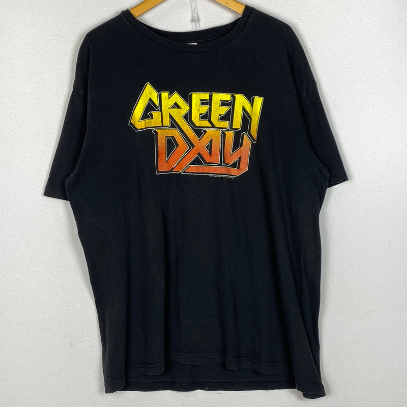 【中古品】【メンズ】 UNKNOWN 00's GREEN DAY S/S TEE 2000年代 グリーン デイ ショートスリーブ Tシャツ 半袖 Tシャツ 145-260829-sa-10-tei サイズ：XL カラー：ブラック 万代Net店