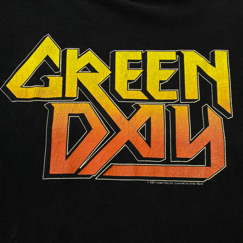 【中古品】【メンズ】 UNKNOWN 00's GREEN DAY S/S TEE 2000年代 グリーン デイ ショートスリーブ Tシャツ 半袖 Tシャツ 145-260829-sa-10-tei サイズ：XL カラー：ブラック 万代Net店