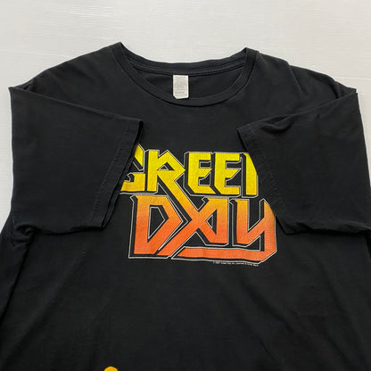 【中古品】【メンズ】 UNKNOWN 00's GREEN DAY S/S TEE 2000年代 グリーン デイ ショートスリーブ Tシャツ 半袖 Tシャツ 145-260829-sa-10-tei サイズ：XL カラー：ブラック 万代Net店