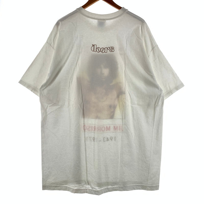 【中古品】【メンズ】 HANES ヘインズ JIM MORRISON S/S TEE ジム モリソン ショートスリーブ Tシャツ 半袖 トップス 145-260818-ko-07-teih サイズ：XL カラー：ホワイト 万代Net店