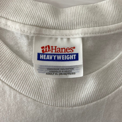 【中古品】【メンズ】 HANES ヘインズ JIM MORRISON S/S TEE ジム モリソン ショートスリーブ Tシャツ 半袖 トップス 145-260818-ko-07-teih サイズ：XL カラー：ホワイト 万代Net店