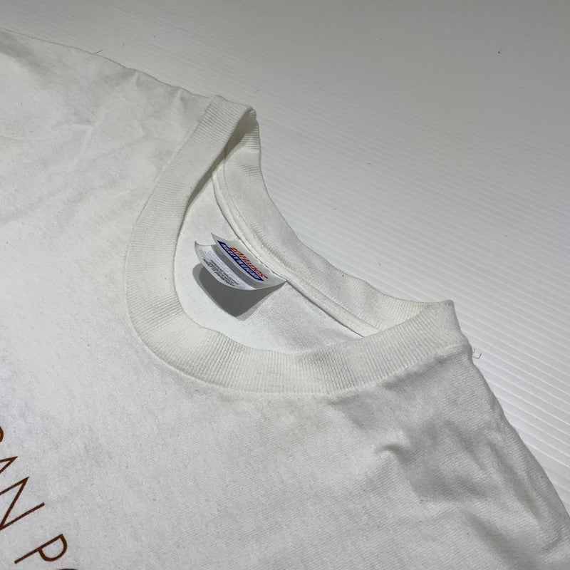 【中古品】【メンズ】 HANES ヘインズ JIM MORRISON S/S TEE ジム モリソン ショートスリーブ Tシャツ 半袖 トップス 145-260818-ko-07-teih サイズ：XL カラー：ホワイト 万代Net店