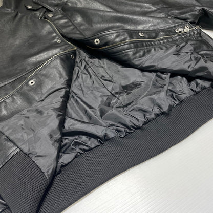 【中古品】【メンズ】 CLEL クレイル FAKE LEATHER JACKET CLEjk855 フェイク レザー ジャケット アウター 合成皮革 147-260818-ko-18-teih サイズ：M カラー：ブラック 万代Net店