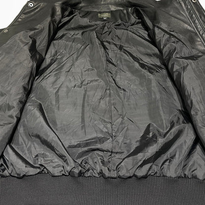 【中古品】【メンズ】 CLEL クレイル FAKE LEATHER JACKET CLEjk855 フェイク レザー ジャケット アウター 合成皮革 147-260818-ko-18-teih サイズ：M カラー：ブラック 万代Net店