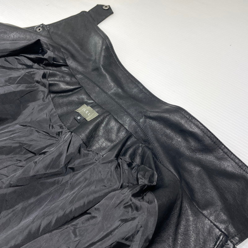 【中古品】【メンズ】 CLEL クレイル FAKE LEATHER JACKET CLEjk855 フェイク レザー ジャケット アウター 合成皮革 147-260818-ko-18-teih サイズ：M カラー：ブラック 万代Net店