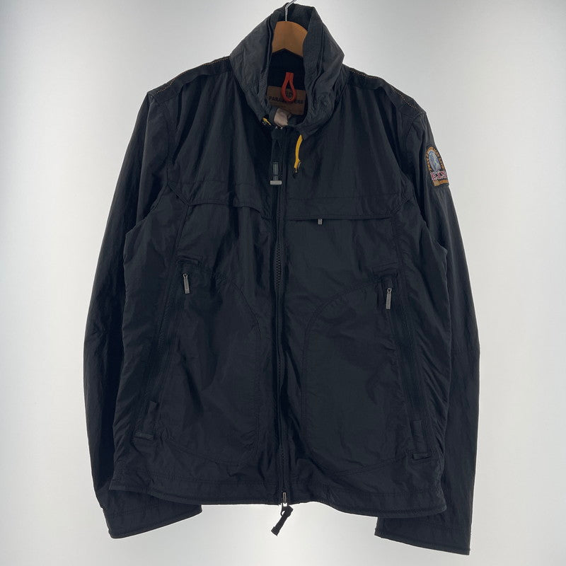 【中古品】【メンズ】 PARAJUMPERS パラジャンパーズ WINDBREAKER ZIP UP JACKET ウィンドブレーカー ジップアップ ジャケット ライトアウター 144-260818-ko-17-teih サイズ：M カラー：ブラック 万代Net店