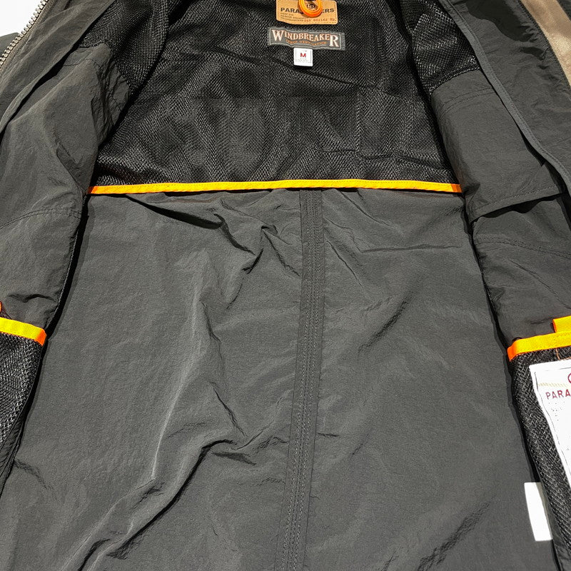 【中古品】【メンズ】 PARAJUMPERS パラジャンパーズ WINDBREAKER ZIP UP JACKET ウィンドブレーカー ジップアップ ジャケット ライトアウター 144-260818-ko-17-teih サイズ：M カラー：ブラック 万代Net店